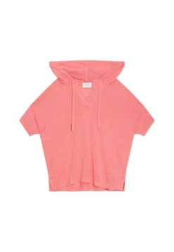 Maison Montagut Sweat A Capuche En Lin Flamme - Pivoine>Femme T-Shirts
