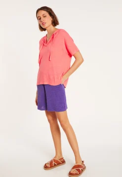 Maison Montagut Sweat A Capuche En Lin Flamme - Pivoine><noscript><img width=