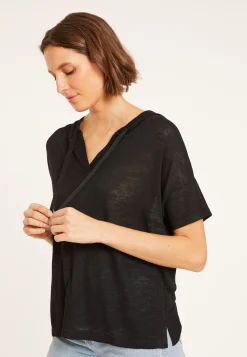 Maison Montagut Sweat A Capuche En Lin Flamme - Pivoine><noscript><img width=