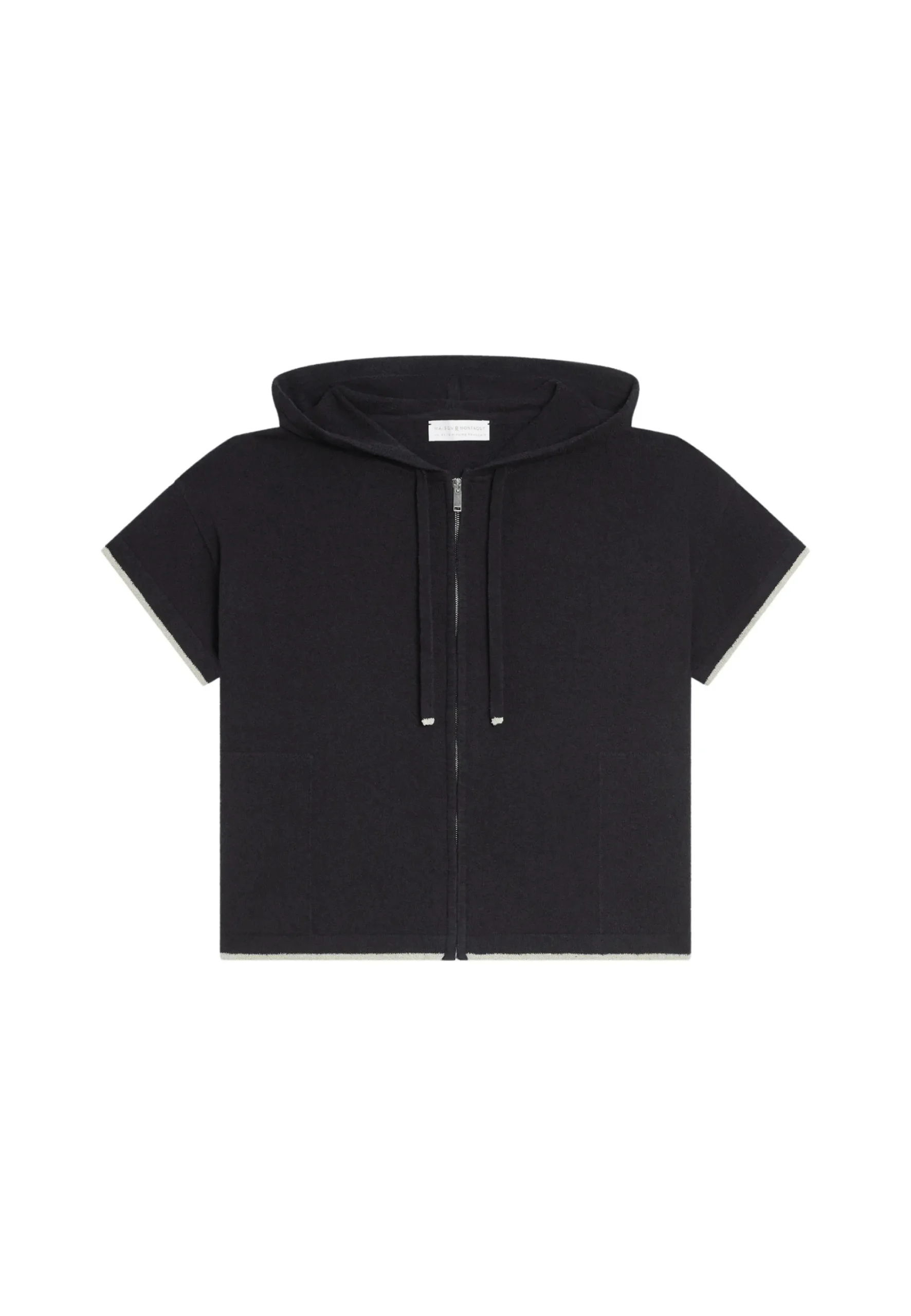 Maison Montagut Sweat Zippe Manches Courtes En Coton Brosse - Mackenzie>Femme Pulls