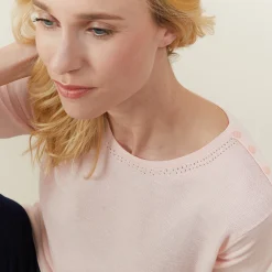 Maison Montagut Top Femme En Laine Et Soie - Alex><noscript><img width=