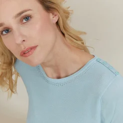 Maison Montagut Top Femme En Laine Et Soie - Alex><noscript><img width=