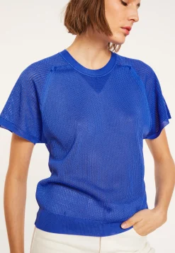 Maison Montagut T-Shirt A Cotes En Fil Lumiere - Malory><noscript><img width=