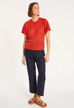 Maison Montagut T-Shirt A Cotes En Fil Lumiere - Malory><noscript><img width=