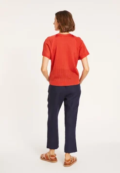 Maison Montagut T-Shirt A Cotes En Fil Lumiere - Malory><noscript><img width=