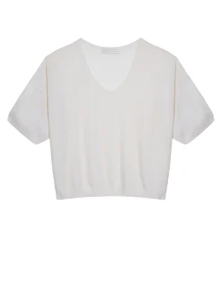 Maison Montagut T-Shirt A Manches Coudes En Cachemire Light - Solange><noscript><img width=