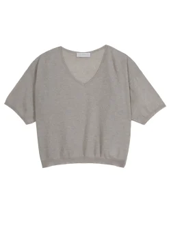 Maison Montagut T-Shirt A Manches Coudes En Cachemire Light - Solange><noscript><img width=