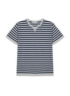 Maison Montagut T-Shirt A Rayures En Coton Bio - Rime>Homme T-Shirts