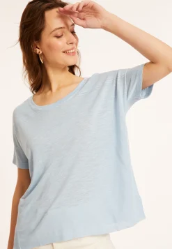 Maison Montagut T-Shirt Ample Col Rond En Lin Flamme - Pavot><noscript><img width=