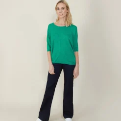 Maison Montagut T-Shirt Ample Col Rond En Lin Flamme - Mairena><noscript><img width=