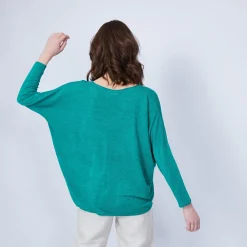 Maison Montagut T-Shirt Ample Col V - Malou><noscript><img width=