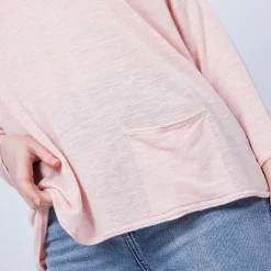 Maison Montagut T-Shirt Ample Col V - Malou><noscript><img width=