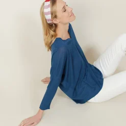 Maison Montagut T-Shirt Ample En Lin Flamme - Balou><noscript><img width=