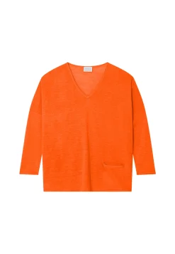 Maison Montagut T-Shirt Ample En Lin Flamme - Balou><noscript><img width=