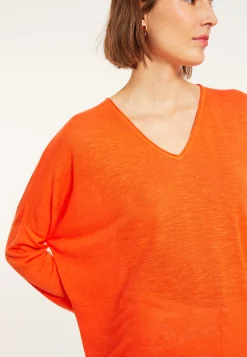 Maison Montagut T-Shirt Ample En Lin Flamme - Balou><noscript><img width=