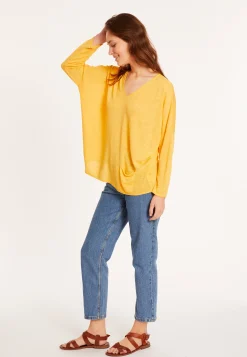 Maison Montagut T-Shirt Ample En Lin Flamme - Balou><noscript><img width=