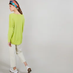 Maison Montagut T-Shirt Ample En Lin Flamme - Balou><noscript><img width=