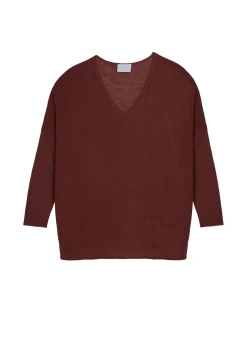 Maison Montagut T-Shirt Ample En Lin Flamme - Balou>Femme T-Shirts