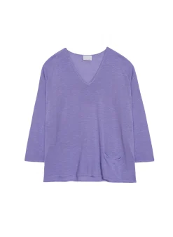 Maison Montagut T-Shirt Ample En Lin Flamme - Balou><noscript><img width=