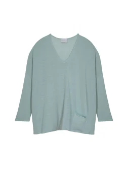 Maison Montagut T-Shirt Ample En Lin Flamme - Balou><noscript><img width=