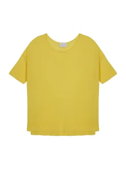 Maison Montagut T-Shirt Ample Manches Coudes En Lin Flamme - Taslim><noscript><img width=