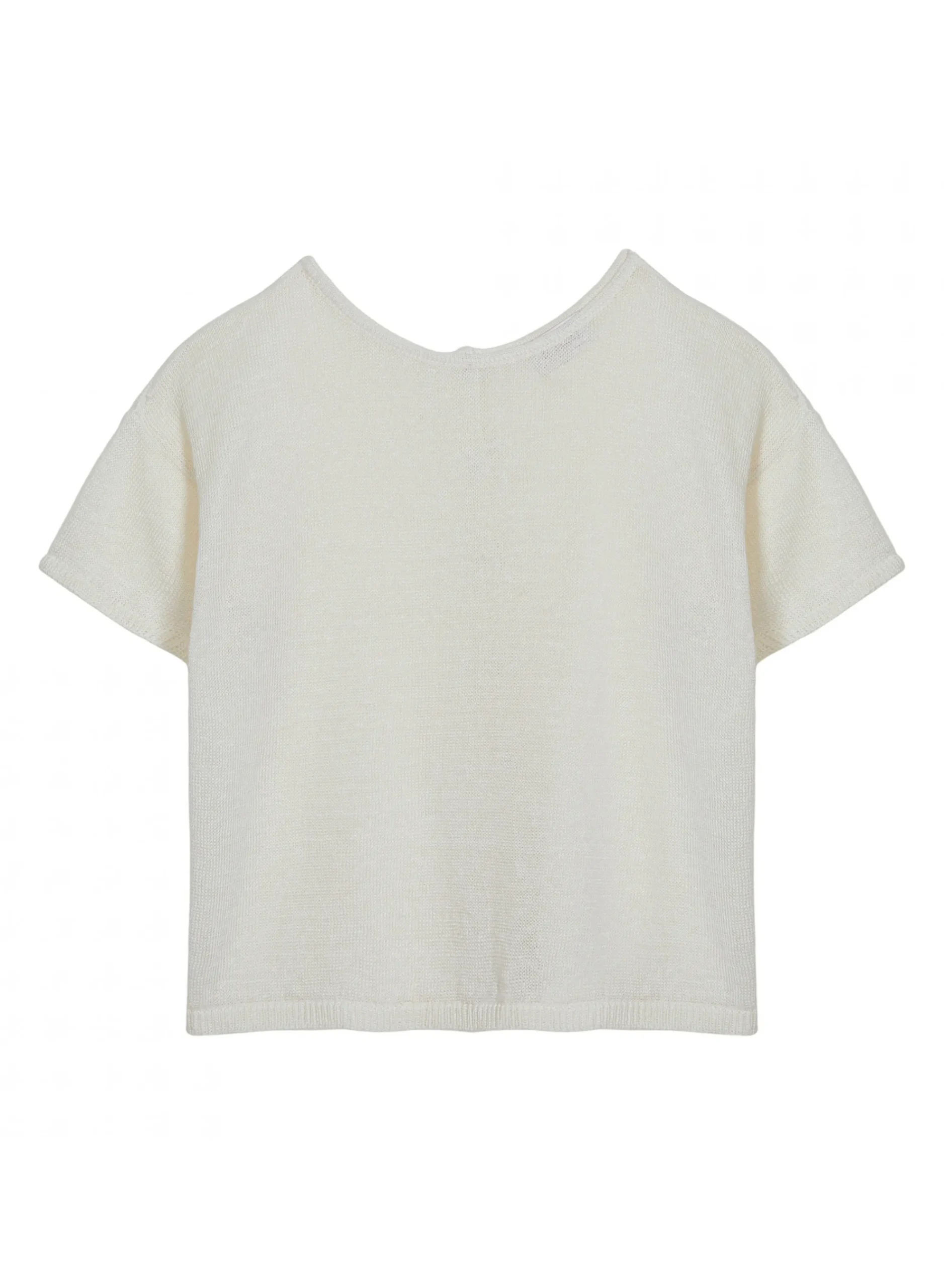 Maison Montagut T-Shirt Boutonne A L'Arriere En Lin - Tilla>Femme T-Shirts