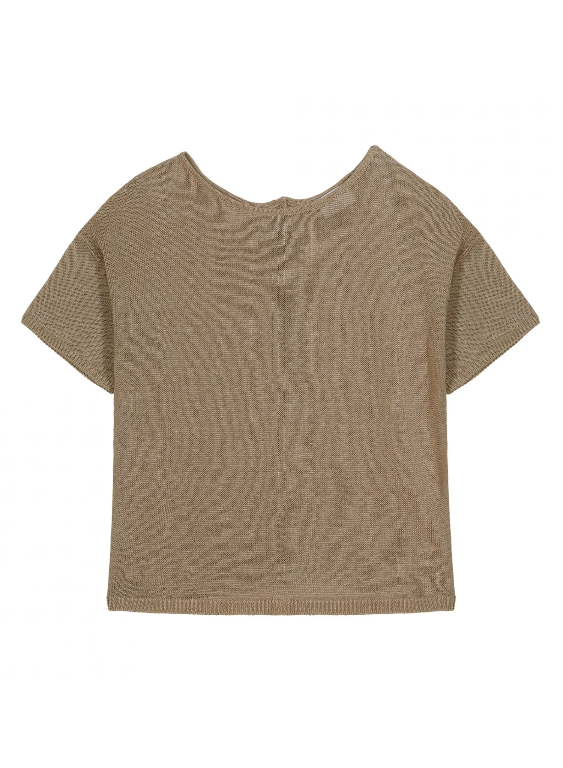 Maison Montagut T-Shirt Boutonne A L'Arriere En Lin - Tilla>Femme T-Shirts
