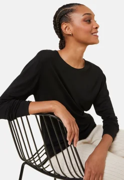 Maison Montagut T-Shirt Boutonne En Bambou Cachemire Col Rond En Maille Fine - Aelia><noscript><img width=