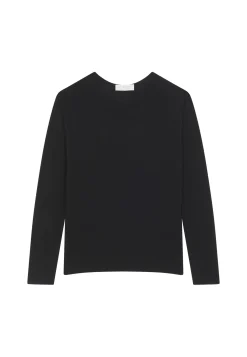 Maison Montagut T-Shirt Boutonne En Bambou Cachemire Col Rond En Maille Fine - Aelia><noscript><img width=