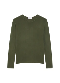 Maison Montagut T-Shirt Boutonne En Bambou Cachemire Col Rond En Maille Fine - Aelia><noscript><img width=