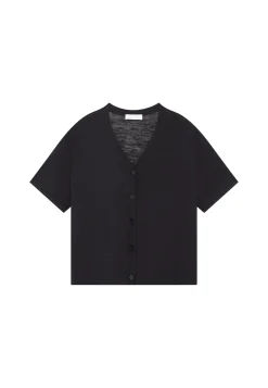 Maison Montagut T-Shirt Boutonne En Lin Flamme - Maddie><noscript><img width=