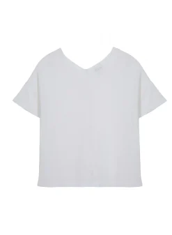 Maison Montagut T-Shirt Boutonne En Lin Flamme - Tally><noscript><img width=