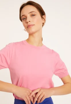 Maison Montagut T-Shirt Col Rond En Coton Bio - Moon><noscript><img width=