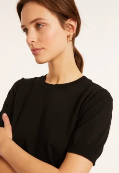 Maison Montagut T-Shirt Col Rond En Coton Bio - Moon><noscript><img width=