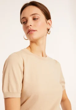 Maison Montagut T-Shirt Col Rond En Coton Bio - Moon><noscript><img width=