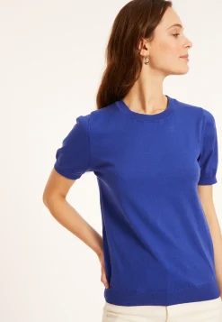 Maison Montagut T-Shirt Col Rond En Coton Bio - Moon><noscript><img width=