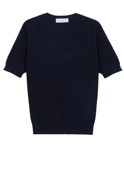 Maison Montagut T-Shirt Col Rond En Coton Bio - Sidonie><noscript><img width=