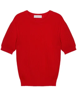 Maison Montagut T-Shirt Col Rond En Coton Bio - Sidonie><noscript><img width=