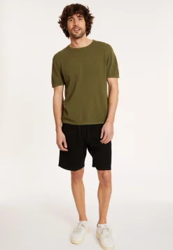 Maison Montagut T-Shirt Col Rond En Coton Brosse - Don><noscript><img width=