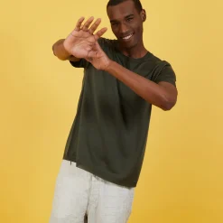 Maison Montagut T-Shirt Col Rond En Fil Lumiere - Bocca><noscript><img width=