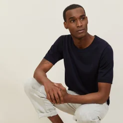 Maison Montagut T-Shirt Col Rond En Fil Lumiere - Bocca><noscript><img width=