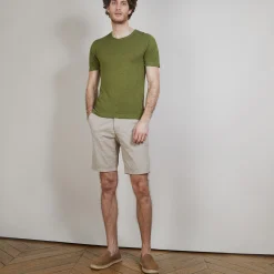 Maison Montagut T-Shirt Col Rond En Lin Flamme - Bosea><noscript><img width=