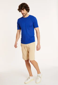 Maison Montagut T-Shirt Col Rond En Lin Flamme - Renaud><noscript><img width=