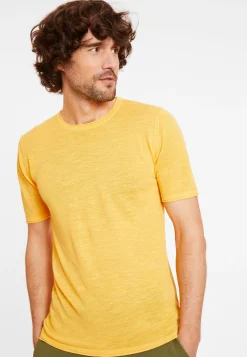 Maison Montagut T-Shirt Col Rond En Lin Flamme - Renaud><noscript><img width=