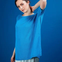Maison Montagut T-Shirt Col Rond En Viscose Crepe - Bibiche><noscript><img width=