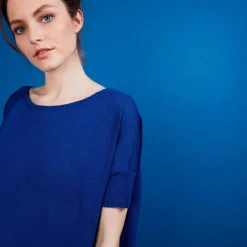 Maison Montagut T-Shirt Col Rond En Viscose Crepe - Bibiche><noscript><img width=