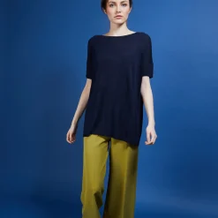 Maison Montagut T-Shirt Col Rond En Viscose Crepe - Bibiche><noscript><img width=