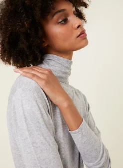 Maison Montagut T-Shirt Col Roule En Bambou Cachemire Fine Maille - Aerio><noscript><img width=