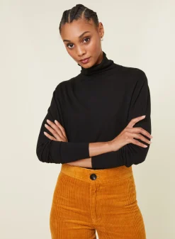 Maison Montagut T-Shirt Col Roule En Bambou Cachemire Fine Maille - Aerio><noscript><img width=