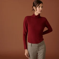 Maison Montagut T-Shirt Col Roule En Bambou Cachemire Fine Maille - Aerio><noscript><img width=